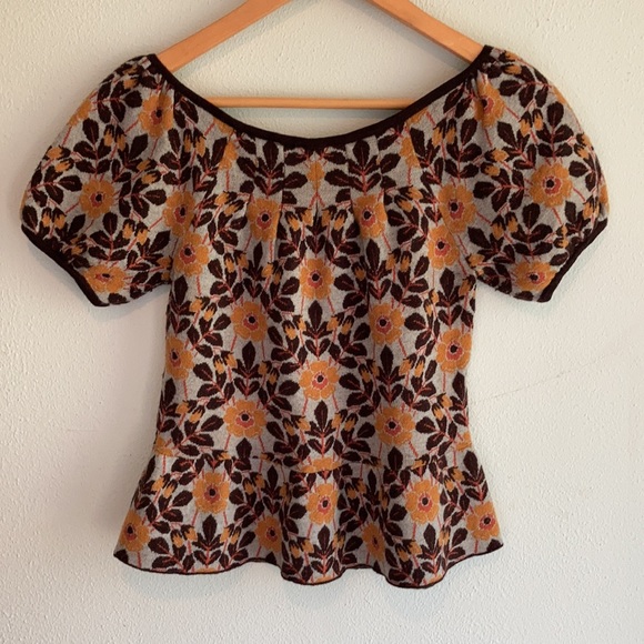 Anthro Moth Peplum Top - Picture 9 of 9